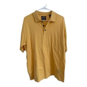 John Daly Rare Vintage Gold Golf Polo Shirt Mens Medium Cotton Retro Style